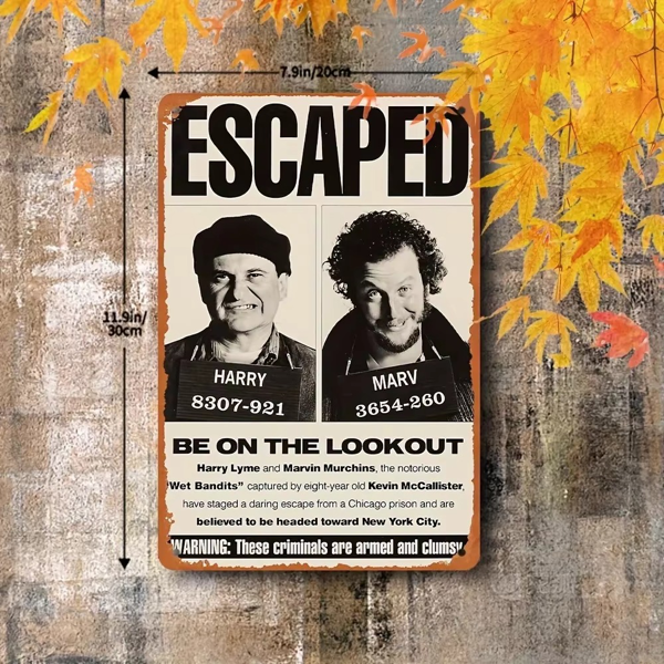 CIFbuy 复古小鬼当家金属铁皮海报酒吧餐厅墙面装饰（TikTok、temu 下自提）-6