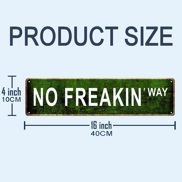 CIFbuy 幽默复古金属锡牌绝对不可能铁制墙面装饰酒吧咖啡馆家居壁挂（TikTok、temu 下自提）-2