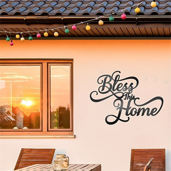 CIFbuy复古防水铁制墙面装饰牌温馨祝福家居励志艺术品（TikTok、temu下自提）-3