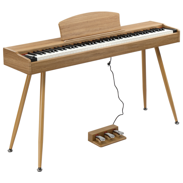 【AM不售卖】GDP-203 88键重锤键盘 嵌入式支架款 自然原木 电钢琴 美国-14