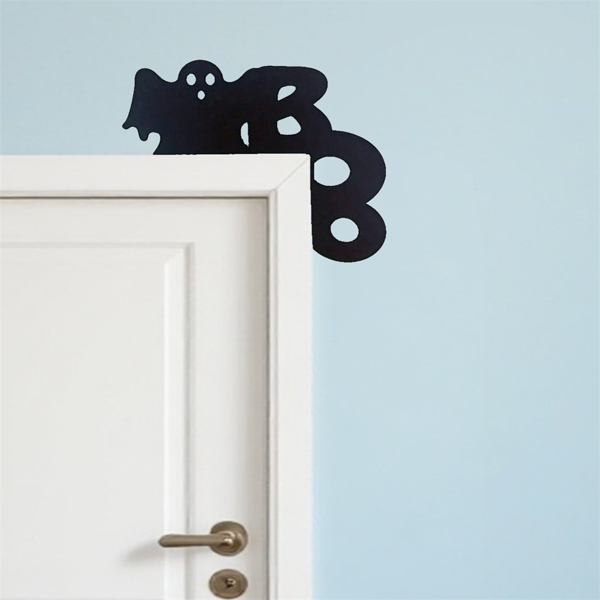 CIFbuy幽灵门挂饰万圣节门饰卧室客厅装饰墙贴趣味挂件(TikTok、temu下自提)-8