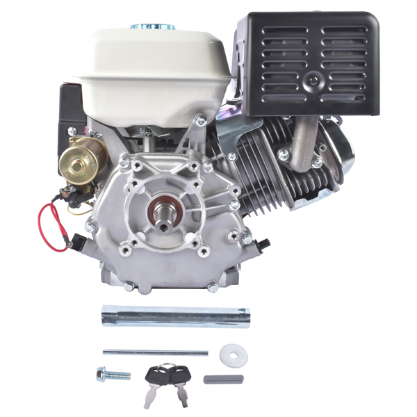 A3 四冲程 389cc 13HP OHV水平轴电启动汽油发动机红色 13HP 389cc 4-Stroke Gas Engine with Electric Start, Single Cylinder Go Kart Motor Horizontal Shaft OHV 3600RPM Gas Motor Red-16
