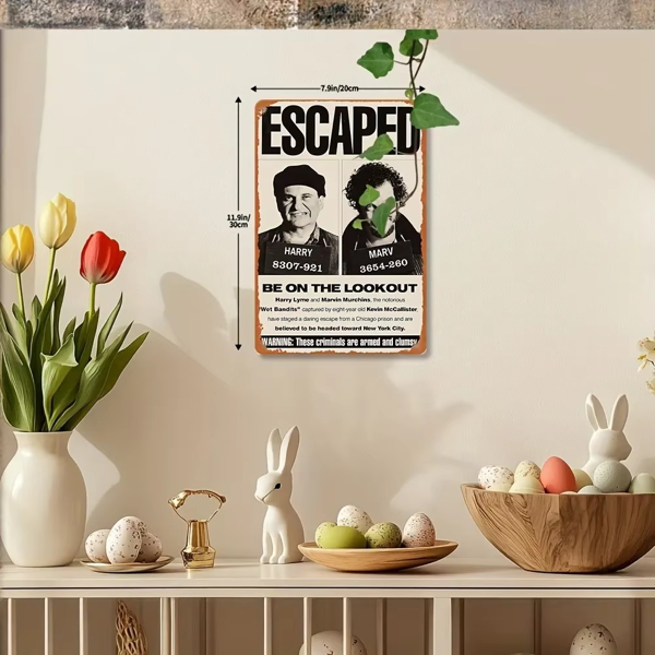 CIFbuy 复古小鬼当家金属铁皮海报酒吧餐厅墙面装饰（TikTok、temu 下自提）-4