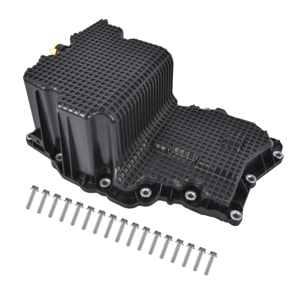 油底壳 Plastic Oil Pan Assembly with Gasket Replacement for Ford F-150 2.7L 2018-2023 ML3Z6675J JT4Z6675E-3