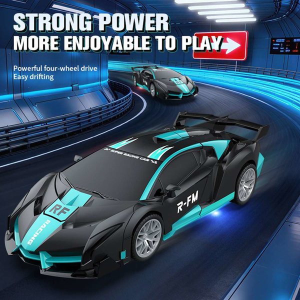 Transforming Car Robot, One-Button Deformation R/ C Toy Car, 1:18 Scale 360°Rotating Drifting, Toys Suitable for Kids Over 3+ Years Old, Educational Toys, Children's Day Gift, Birthday-3