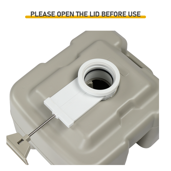 5.3 Gallon 灰色 污水箱升级 户外马桶 PP 41*35*41cm 双出水(同款编码：44809271）-6