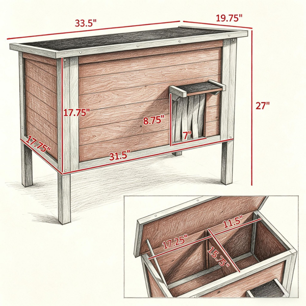 猫舍/木制猫屋-6