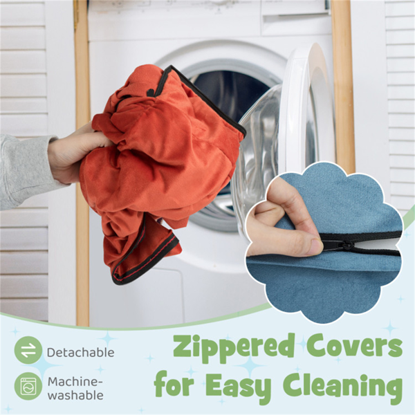 三合一婴儿软质泡沫登山车，带滑梯，可转换天鹅绒游戏套装，带桌椅，可清洗的攀爬块-8