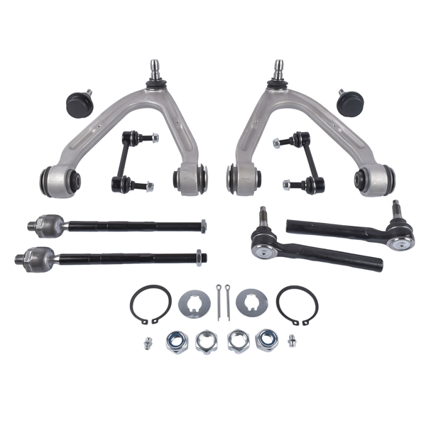 控制臂 10Pcs Front Upper Control Arm w/Ball Joint Sway Bars Kit Fit for Hummer H3 2007-2010-3