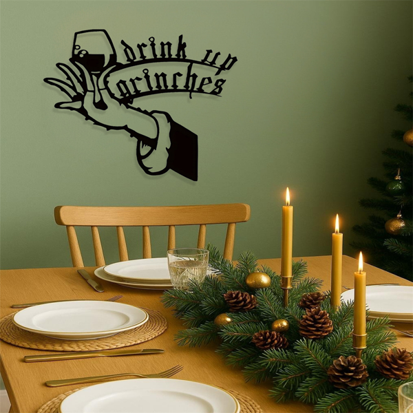 CIFbuy 波西米亚风悬挂酒杯墙饰 复古家居装饰适用于客厅卧室厨房玄关（TikTok、temu下自提）-6