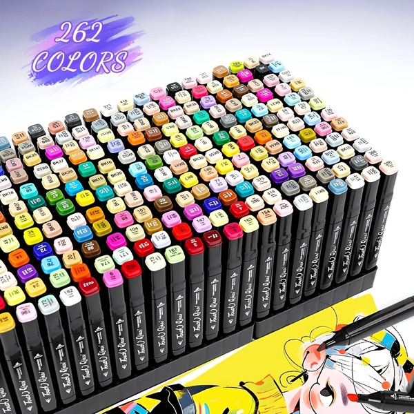 262pcs双头马克笔套装-5