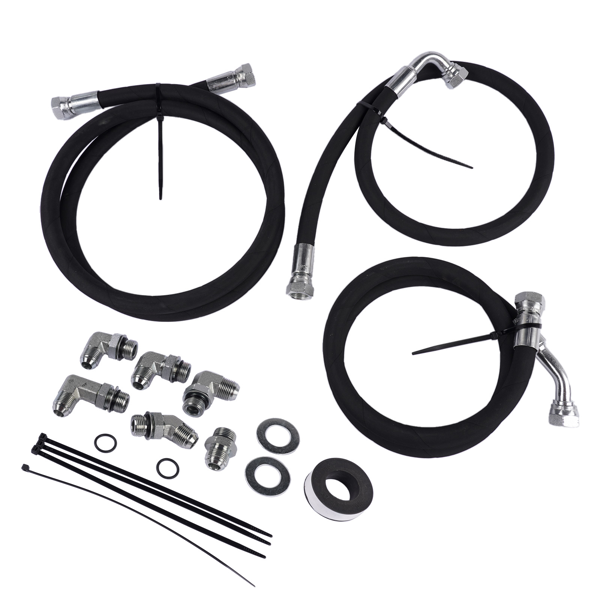 油管套装 Transmission Cooler Lines Fits for Chevy Silverado 2500 3500 HD 6.6L Diesel 2006-2010-1