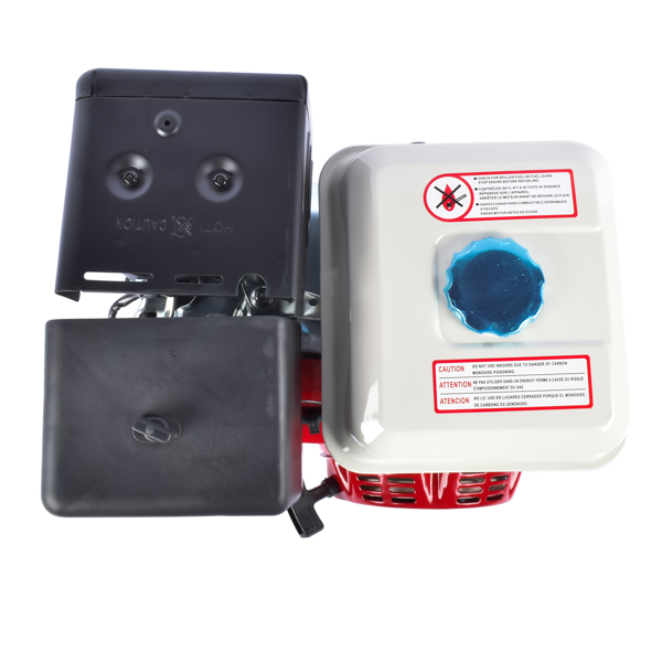 A3 四冲程 420cc 15HP OHV水平轴汽油发动机红色 4 Stroke 15HP 420cc Gas Engine, Horizontal Shaft OHV Gas Motor, Shaft 1" (25mm) Diameter, Go Kart Motor Engine for Log Splitters Compressors Lawn Mowers-8