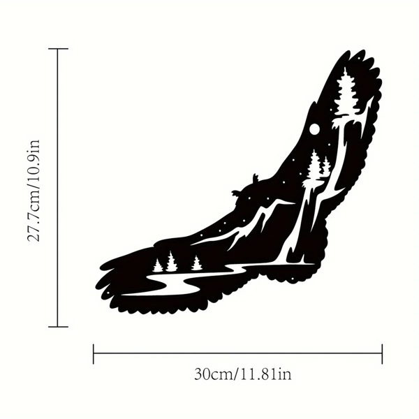 CIFbuy手工锻造金属小鸟墙饰个性化花园庭院装饰定制姓名牌户外室内独特园艺礼物（TikTok、temu下自提）-3