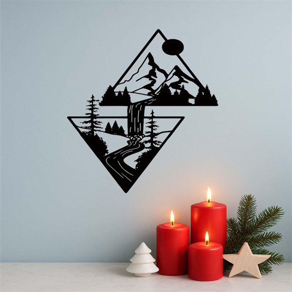 CIFbuy自粘超大壁画单张可剥离壁纸风景自然植物图案抽象墙艺客厅卧室办公室宿舍(TikTok、temu下自提)-6