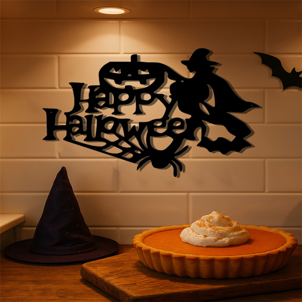 CIFbuy幽灵复古风格女巫金属墙面装饰 万圣节家居挂饰（TikTok、temu下自提）-5