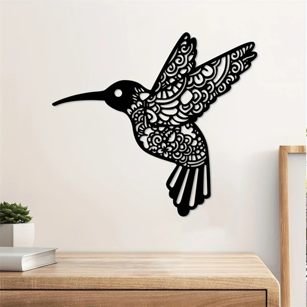 CIFbuy复古蜂鸟铁壁挂装饰 户外室内花园庭院客厅卧室通用（TikTok、temu下自提）-6