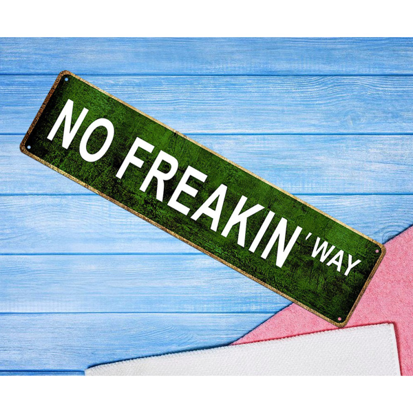 CIFbuy 幽默复古金属锡牌绝对不可能铁制墙面装饰酒吧咖啡馆家居壁挂（TikTok、temu 下自提）-6