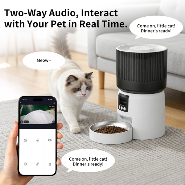 智能全自动宠物喂食器，定时定量喂食，远程控制更放心-2