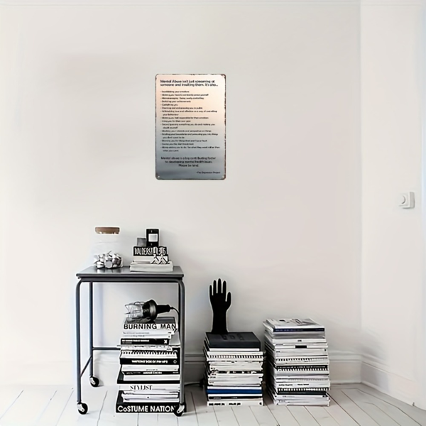 CIFbuy 铝制祈祷标语标牌宗教风墙面装饰客厅车库咖啡厅装饰礼品（TikTok、temu 下自提）-3