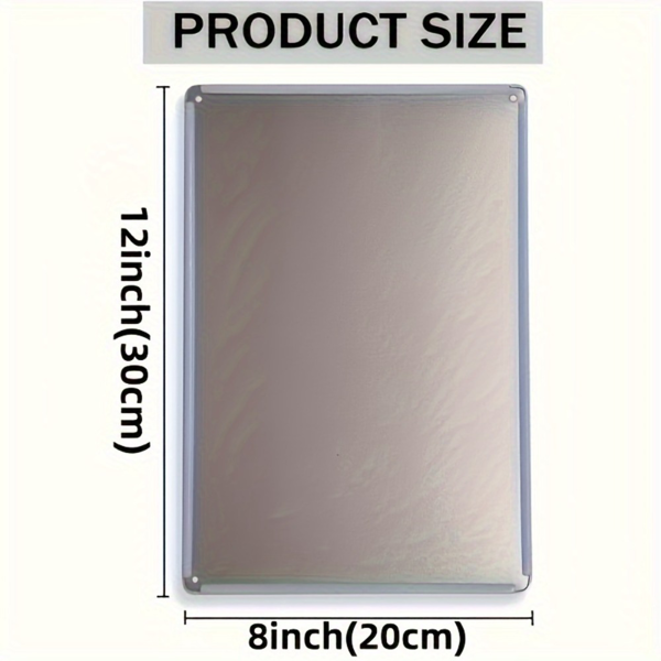 CIFbuy 复古金属铁皮招牌幽默德文标语墙饰做旧工艺家居酒吧咖啡馆车库墙面装饰（TikTok、temu 下自提）-2