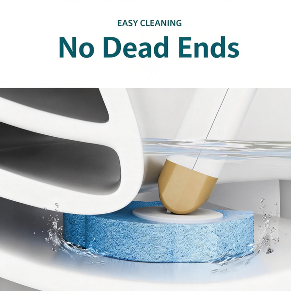 壁挂式马桶刷套装，含一次性刷头，三层清洁系统，一键更换设计，浴室清洁工具，带支架和马桶刷套装-4