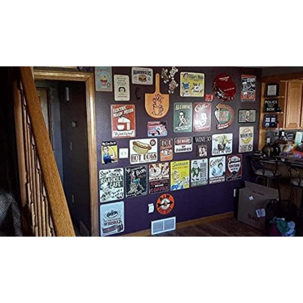 CIFbuy 复古趣味金属铁皮牌躲避妻子墙面装饰酒吧家居户外墙饰（TikTok、temu 下自提）-4