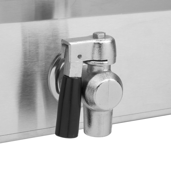 【替换旧编码19396644】美规 EH102V 110V 3400 24.9QT/23.6L 电炸锅 银色 不锈钢 双缸/定时/调温/ETL电源线-5