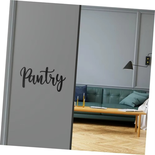CIFbuy 金属烤漆 Pantry 食品储藏室英文标识壁挂 轻奢风厨房墙面装饰牌（TikTok，temu 自提）-3
