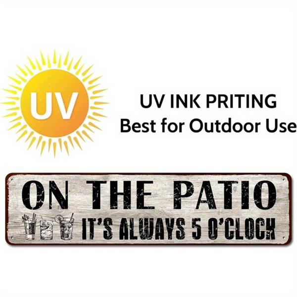 CIFbuy 家用铝制庭院标牌酒吧门廊户外装饰圣诞装饰挂件（TikTok、temu 下自提）-3