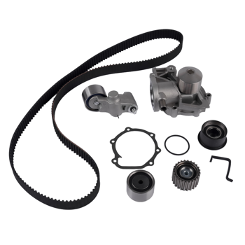 正时水泵套装 Engine Timing Belt Tensioner and Water Pump Kit Fits for Subaru Forester Impreza Outback Saab 9-2x 2.2L 2.5L H4 1999-2006
