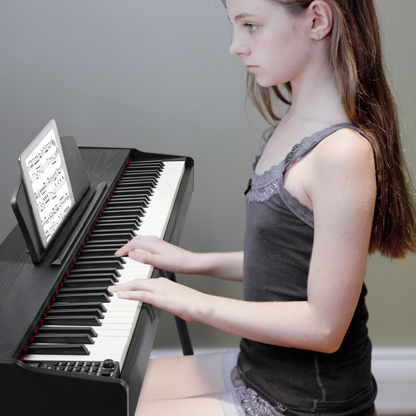 【AM不售卖】GDP-203 88键重锤键盘 嵌入式支架款 黑色 电钢琴 美国-8