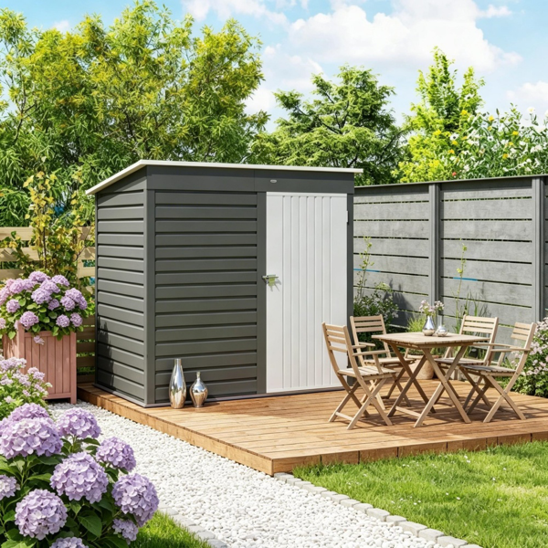 室外花园储物棚工具房-1