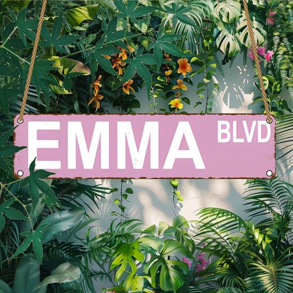 CIFbuy Emma Blvd 木制标牌公园社区农舍家居商用壁挂装饰牌（TikTok、temu 下自提）-4