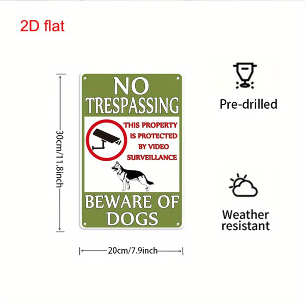 CIFbuy 复古玉米坑规则金属标牌乡村黑白铁艺家居学校公园庭院装饰（TikTok、temu 下自提）-2