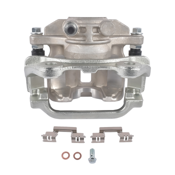 刹车钳 Rear Left Brake Caliper with Bracket Fits for Chevy Silverado Suburban GMC Sierra 1500 Silver 1Pc