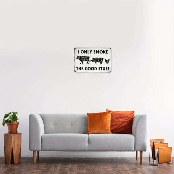 CIFbuy 复古烧烤罐头铝制标牌厨房庭院墙面装饰挂画（TikTok、temu pick-up service）-2