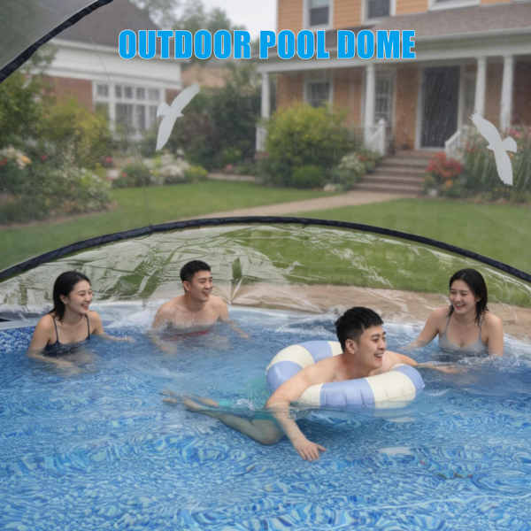 12英尺圆形多功能全天候泳池罩，适用于室外泳池，兼容清洁水和温水框架泳池--不支持self-pick up且不支持指定仓库发货-21