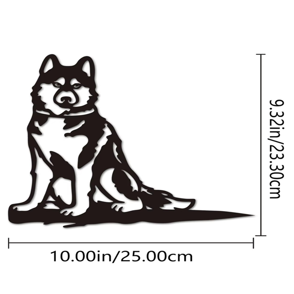 CIFbuy 乡村风格农舍铁制狗猫肖像立体墙饰，适用于室内和室外装饰（可在TikTok、temu平台自提）-4