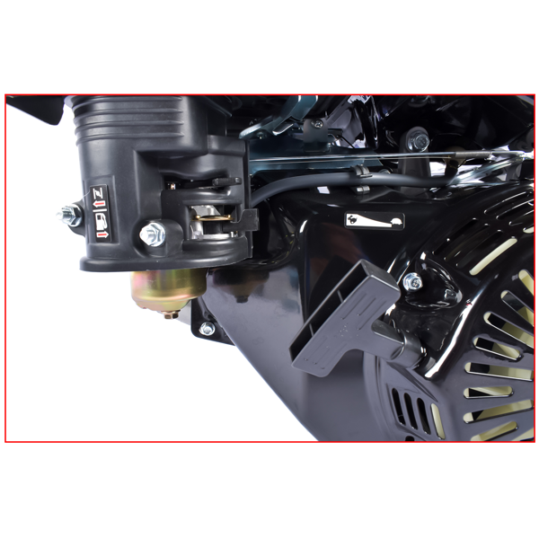 A3 四冲程 420cc 15HP OHV水平轴汽油发动机黑色 4 Stroke 15HP 420cc Gas Engine Black, Horizontal Shaft OHV Gas Motor, Recoil Start Go Kart Motor Engine for Log Splitters Compressors Lawn Mowers-12