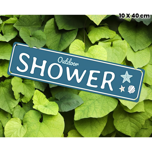 CIFbuy 防水铝制户外淋浴标识牌防紫外线耐刮褪色室内外壁挂装饰（TikTok、temu 下自提）-5