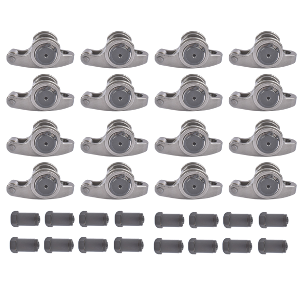 摇臂 16Pcs 17-4PH Stainless Steel Rocker Arms Fit for Pontiac 287-455 V8 4.3L 1.65 Ratio-5