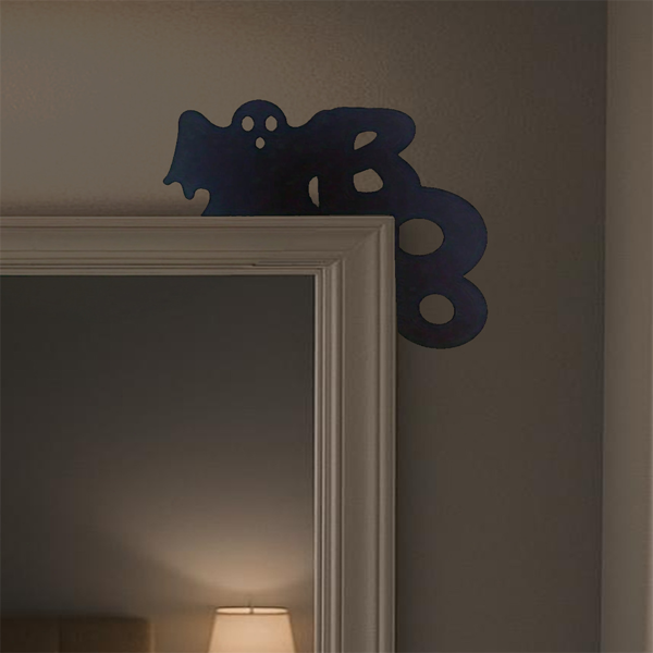 CIFbuy幽灵门挂饰万圣节门饰卧室客厅装饰墙贴趣味挂件(TikTok、temu下自提)-11