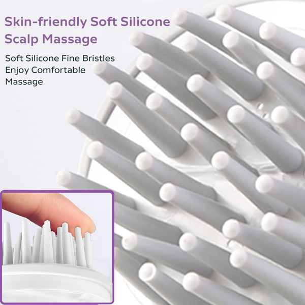 双效刷毛头皮按摩梳：双区刷毛设计，精准护理。深层清洁毛囊，舒缓按摩同时缓解压力。从健康的头皮开始，强健发根。-5