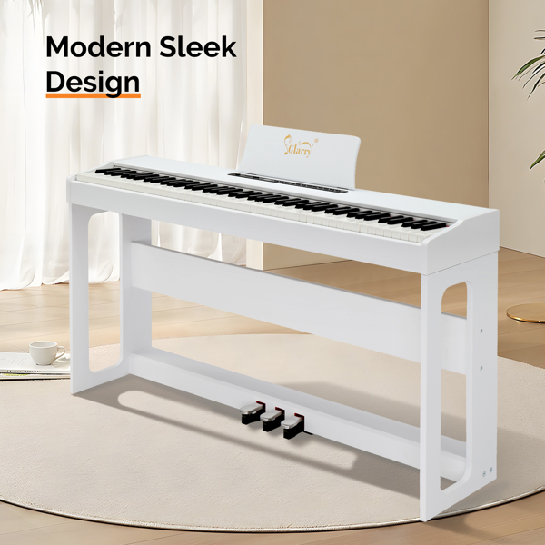 【AM不售卖】GDP-104/A-815 88键重锤键盘 无盖立式 白色 电钢琴 美国-7