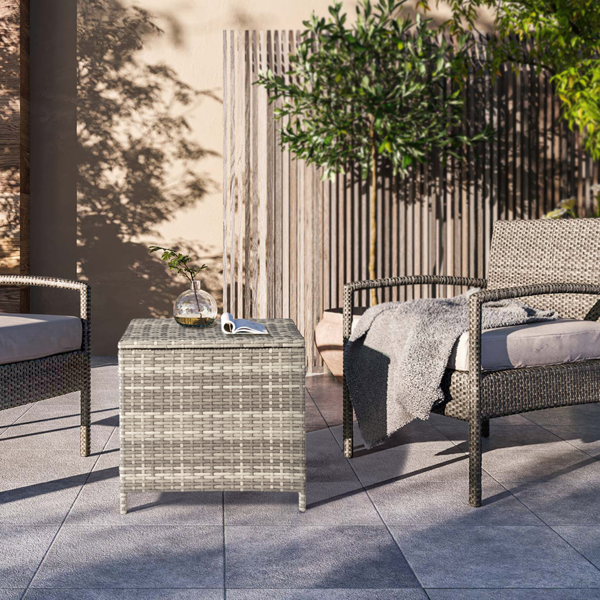 【替换旧编码：10044235】53*53*49.5cm 方形 可翻盖 灰色渐变藤条 编藤边桌-7