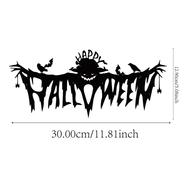 CIFbuy哥特万圣节金属墙壁装饰挂件客厅卧室幽灵室内哥特风格恐怖主题派对装饰（TikTok、temu下自提）-3