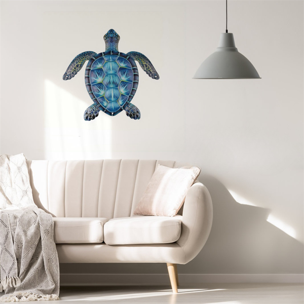 CIFbuy复古海龟金属墙壁艺术 海岸装饰适用于客厅卧室 航海主题室内外挂饰（TikTok、temu下自提）-11