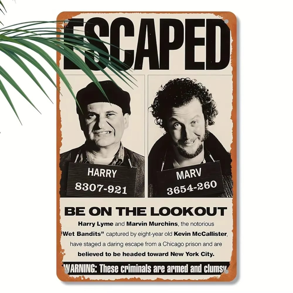 CIFbuy 复古小鬼当家金属铁皮海报酒吧餐厅墙面装饰（TikTok、temu 下自提）-1