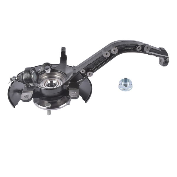 转向节 Front Left Steering Knuckle Assembly Replacement for Honda Accord 1998-02 L4 2.3L 4-Stud Hub-4